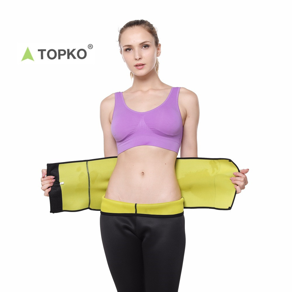 TOPKO 2020 Новый стиль Высокое качество женский пояс для талии триммер для похудения формирователь тела Горячий Пот Спортивные поясницы для тренировок