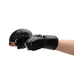 ถุงมือมวยหนัง MMA,ขายส่งแบบผสมพร้อมข้อมือถุงมือ MMA ส่วนบุคคล
