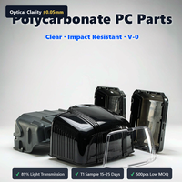 Fabricant de composants de protection transparents résistants aux chocs en polycarbonate PC moulé par injection sur mesure