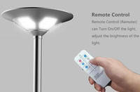 Lampu Taman LED 30W Tahan Air IP65 Lampu Jalan Tenaga Surya dengan Tiang Kontrol Jarak Jauh Cerdas Sensor Gerak IK10