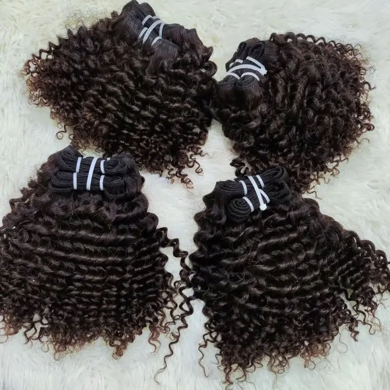 LetsFly Wholesale Kinky Curly Bundles Hair Vendor Free Shipping Deal Human Hair 9A Mix Brown Brazilian Hair Extension