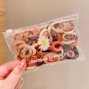 Vente en gros d'élastiques à cheveux pour enfants, respectueux des bébés, haute élasticité, élastiques pour filles, petites attaches sans joint, accessoires pour cheveux - Product Image 4