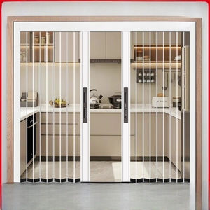 <span class=keywords><strong>Porta</strong></span> Scorrevole Pieghevole <span class=keywords><strong>Trasparente</strong></span> a Doppia Anta, Divisorio Invisibile per <span class=keywords><strong>Cucina</strong></span> e Bagno - Product Image 4