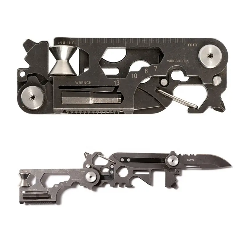 30 in 1 Outdoor Survival Wrench Screwdriver Bottle Opener Saw Stainless Steel Mini Gadgets Folding EDC Knife Pocket Multi Tool