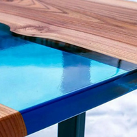 Résine époxy transparente à deux composants (AB) pour la fabrication de tables en résine, dessus de table créatifs