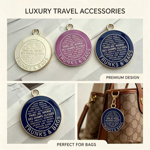 Wholesales luxury brand designer <b>charms</b> Themed Pendants Alloy Round <b>Charm</b> Necklace Gold <b>Silver</b> Purple Blue - Product Image 3