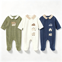 Grote voorraad op maat gemaakte baby slaapkleertjes 100% biologisch katoen huidvriendelijke rompers zachte peuter kind pyjama's