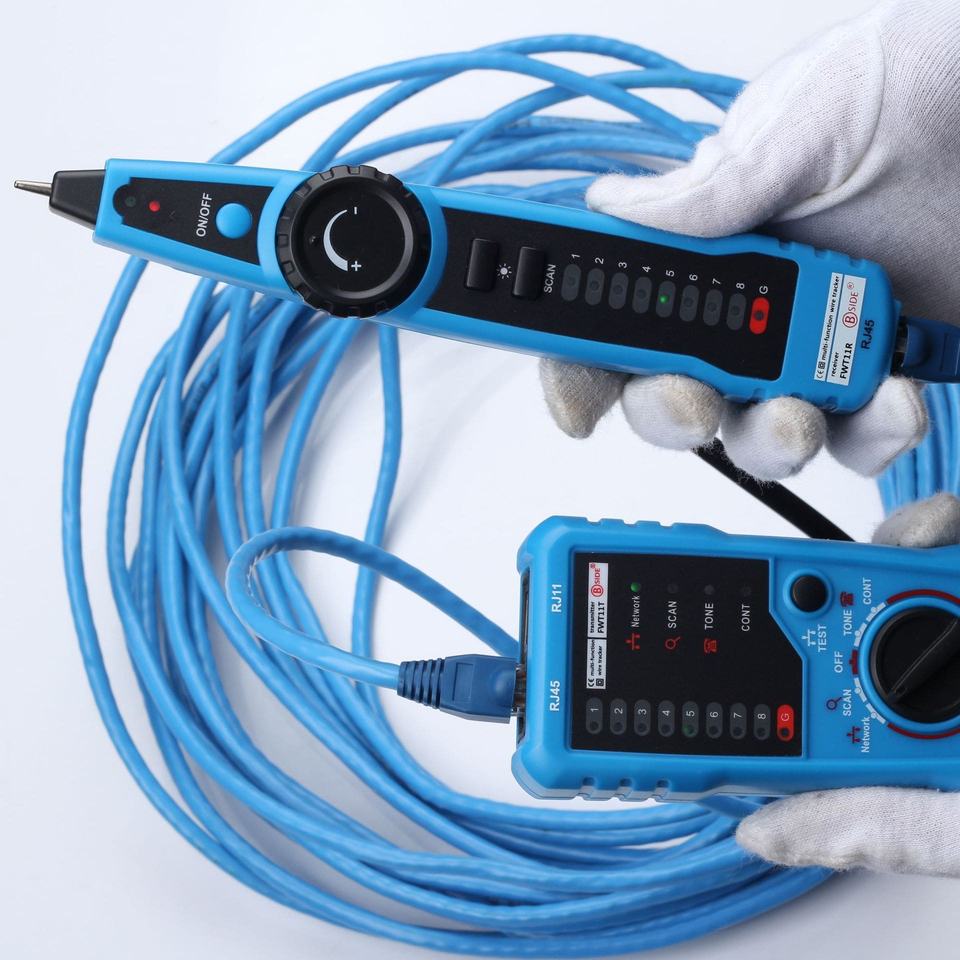 FWT11 Multifunctional Network Cable Tracer RJ11 RJ45 Telephone Wire ...