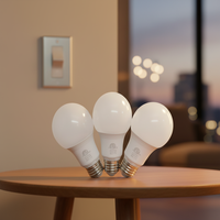Ampoule LED A19 Dimmable ETL FCC 7W 8W 9W AC120V Sans Scintillement Culot E26 pour Hôtels, Magasins de Détail et Éclairage Général Intérieur