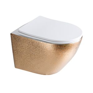 Toilettes suspendues au mur doré, vente en gros, réservoir dissimulé de luxe, cuvette de toilette, fabricants de <span class=keywords><strong>PATE</strong></span> - Product Image 5