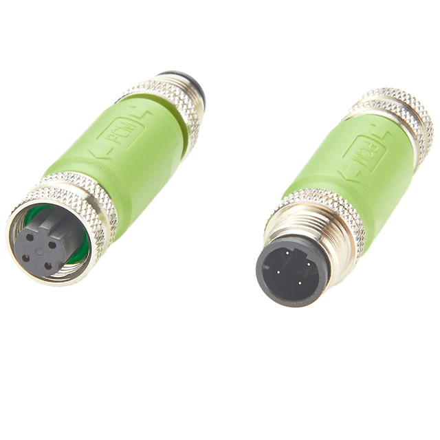 M12 D Code 4Pin Copper Male Female Connector Adapter Ethernet Fieldbus PROFINET Sensor Connector Industrial Camera Switch