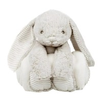 Adorable couverture en peluche de lapin en vrac super douce personnalisée à la vente chaude pour les cadeaux de bébé Utilisation en crèche