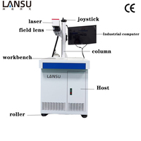 Marqueur laser à fibre industriel pour le marquage des pièces métalliques, des outils, des plaques signalétiques, des numéros de série et des codes-barres