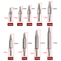 MUSEN Archery ID6.2mm Pointe de flèche en acier inoxydable Pointe à visser pour arc à poulies classique Flèches de tir Accessoires
