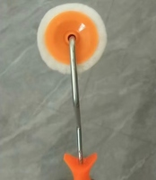 Rouleau de peinture rayé fourni par le fabricant, grande capacité de peinture, manche orange pour l'amélioration de la maison
