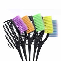 Peigne professionnel pour coloration et soin des cheveux, à poils doux, double usage (séchage et coiffage), avec manche en polypropylène, pour salon