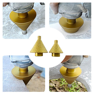 Punta per Trapano M10 M14 per Smussatura e Allargamento Fori, Utensile per Levigatura di Granito, Marmo, Piastrelle e Pietra - Product Image 2