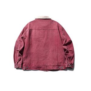 Chaqueta de Lona para Hombre con Logotipo Bordado Personalizado al por Mayor, Servicio OEM, Chaqueta de Trabajo Vintage, Chaqueta Detroit para Hombre con Lavado Intenso y Efecto Desgastado - Product Image 6