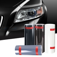 Film teinté pour phares de voiture TPU gris clair direct d'usine Film anti-rayures auto-cicatrisant pour phares de voiture Films de voiture OEM personnalisés