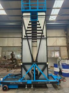 एल्यूमीनियम मिश्र धातु हवाई कार्य विद्युत-छोटे मोबाइल कैंची लिफ्ट मंच उठाने मंच - Product Image 2