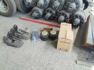 Nouveau kit de suspension pneumatique automatique à 3 essieux de qualité supérieure, fonction de levage à <span class=keywords><strong>essieu</strong></span> <span class=keywords><strong>simple</strong></span>, structure en acier durable, <span class=keywords><strong>essieu</strong></span> de remorque à frein à tambour - Product Image 5