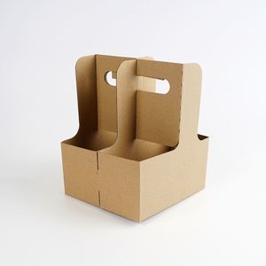 Portavasos de Cartón Desechables Personalizados para Llevar Café, Paquete de 2/4 Vasos, Caja para Transportar Bebidas - Product Image 2