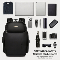 Sacs d'ordinateur pour hommes, grande capacité, logo personnalisé, sacs de voyage d'affaires, sacs à dos pour ordinateur portable durables, imperméables, avec port USB