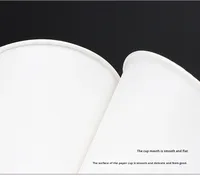 Vente en gros petit gobelet en papier en forme de cône blanc gobelet à eau jetable épaissi pour fête de bureau à l'aéroport