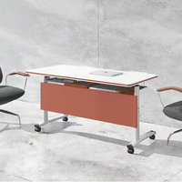 Table de conférence modulaire pliable en mélamine, pour hôtel, mobilier de bureau commercial moderne