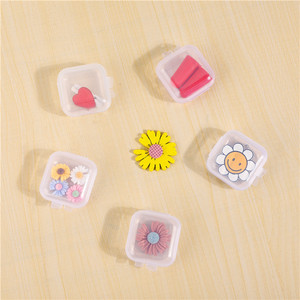 Caja de Almacenamiento de Plástico Transparente con Tapa, Mini Contenedor Cuadrado, Organizador de Joyas, Pendientes, Tapones para los Oídos, para Viaje - Product Image 1