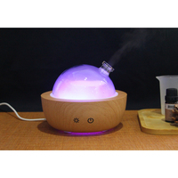 Humidificateur en verre parfum 150ml grain de bois USB diffuseur d'arôme d'huile essentielle