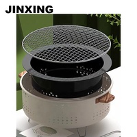 Barbecue portable moderne de table pour camping et extérieur, four à charbon en acier inoxydable avec surface de cuisson antiadhésive