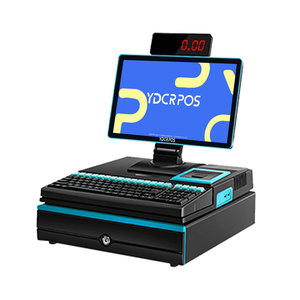 Chất lượng tốt nhất 15.6 inch tất cả trong một máy POS với tiền mặt hộp máy in Bàn phím tiền mặt đăng ký hệ thống POS cho siêu thị - Product Image 3