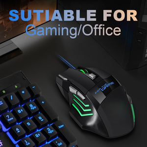 OEM Chuột 3200DPI RGB có dây quang học trò chơi chuột Ergonomic USB 7 nút PC Chuột chơi game - Product Image 6