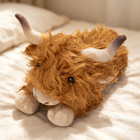 Peluche en coton PP super doux en forme de vache, jouet personnalisé anti-stress pour enfants, cadeau promotionnel