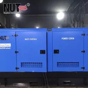 Somun 125kva küçük ses geçirmez dinamo jeneratör