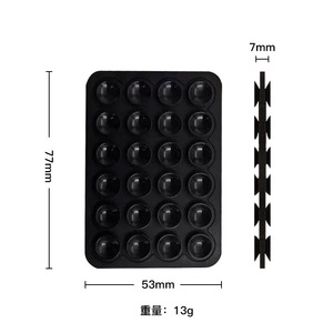 Support de téléphone adhésif en silicone à double ventouse compatible avec la plupart des coques de téléphone – Vente en gros - Product Image 2