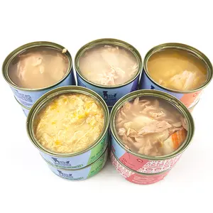 Pet Wet Food Wholesale Factory Hot Selling Oem Odm Multiple Flavors Cat Dog Snack Cans