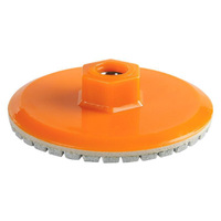 Haute Qualité 3 Pouces 4 Pouces 150 #   Tampons de polissage diamantés pour le façonnage des bords de pierre, outils de polissage industriels à filetage intégré M10 M14
