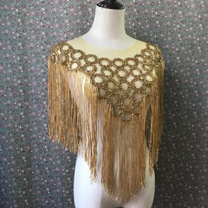 Collar decorativo para vestido de baile, <span class=keywords><strong>bolero</strong></span> con flecos, hecho a mano - Product Image 2