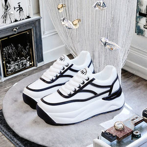 Chaussures de marche décontractées à lacets légères et respirantes pour femmes, baskets plateforme épaisses style Dad Sneakers, mode été automne - Product Image 2