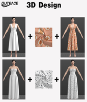 Nouvelle Robe Courte d'Été Tissée à Col en V, Imprimé Floral Vintage à Pois, Volants et Impression Numérique, Style Décontracté