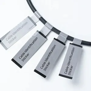 Adesivo sintetico personalizzato più venduto adesivo per etichette con cavo ottico impermeabile adesivo per l'identificazione del cavo di rete