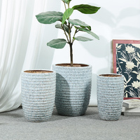 Vente en gros de pots de fleurs épaissis bleu ciel, écologiques, nordiques, économiseurs d'eau, résistants à la sécheresse, pour plantes vertes, pour la maison, le jardin, l'extérieur