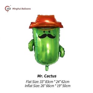 Globo de Aluminio para Fiesta Mexicana Cinco de Mayo, Globo de Piñata con Forma de <span class=keywords><strong>Taco</strong></span>, Cactus y Llama, Decoración para Fiesta Temática de México - Product Image 3