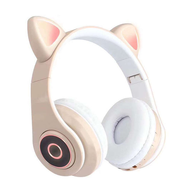 Hot Selling Bluetooth Colorful Cat Ear Headset Microphone Wireless Foldable Headphones With Mic High Quality