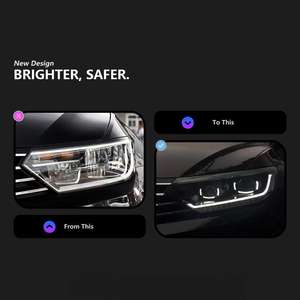 Fari a LED con Proiettore e Segnale Dinamico per Volkswagen <span class=keywords><strong>Passat</strong></span> <span class=keywords><strong>B8</strong></span> 16-19, Luci Anteriori con Lente DRL, Accessori Auto - Product Image 2