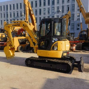 Mini-excavatrice KOMATSU PC55 d'occasion en bon état de marche, 5 tonnes, petite excavatrice à vendre - Product Image 1