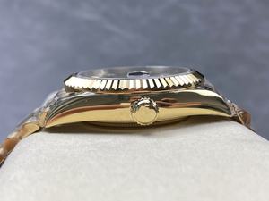 Venta directa de fábrica de reloj mecánico de oro de lujo y alta calidad, 42 mm, movimiento 9001, acero 904 - Product Image 4