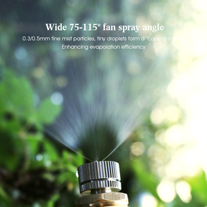 Boquilla de Nebulización en Forma de Abanico con Adaptador de Latón de 1/2\" 20 mm, <span class=keywords><strong>Atomizador</strong></span> de 0.3/0.5 mm, Rociador de Riego para Jardín Exterior, Agricultura - Product Image 5